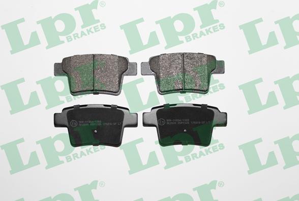 LPR 05P1326 - Тормозные колодки, дисковые, комплект www.autospares.lv