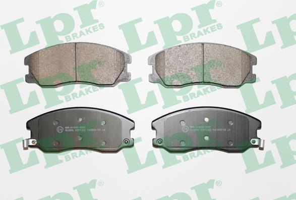 LPR 05P1322 - Тормозные колодки, дисковые, комплект www.autospares.lv