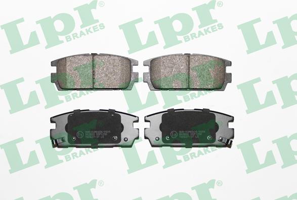 LPR 05P1290 - Тормозные колодки, дисковые, комплект www.autospares.lv