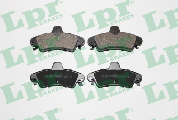 LPR 05P1292 - Bremžu uzliku kompl., Disku bremzes www.autospares.lv