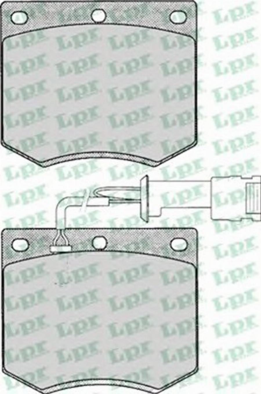 LPR 05P125 - Bremžu uzliku kompl., Disku bremzes www.autospares.lv