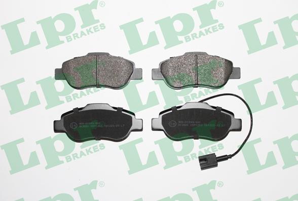 LPR 05P1263 - Тормозные колодки, дисковые, комплект www.autospares.lv