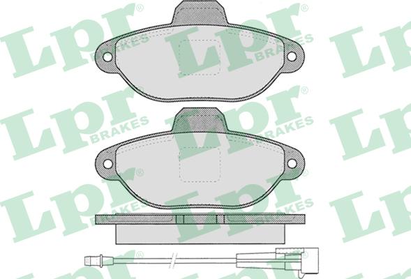 LPR 05P1262 - Brake Pad Set, disc brake www.autospares.lv