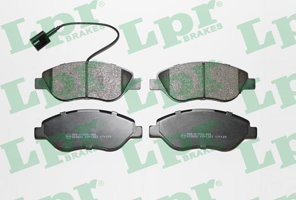 LPR 05P1267 - Brake Pad Set, disc brake www.autospares.lv