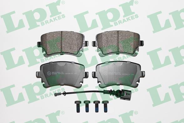 LPR 05P1206 - Brake Pad Set, disc brake www.autospares.lv