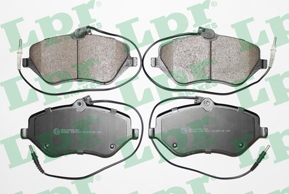 LPR 05P1202 - Brake Pad Set, disc brake www.autospares.lv