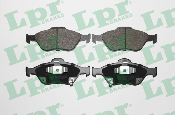 LPR 05P1283 - Тормозные колодки, дисковые, комплект www.autospares.lv