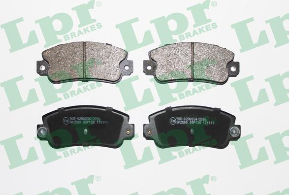 LPR 05P128 - Brake Pad Set, disc brake www.autospares.lv