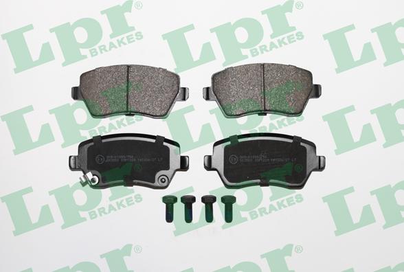 LPR 05P1229 - Brake Pad Set, disc brake www.autospares.lv