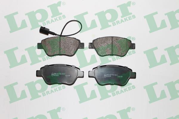 LPR 05P1225 - Brake Pad Set, disc brake www.autospares.lv