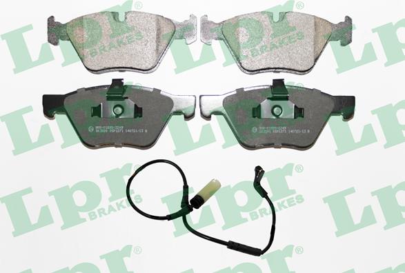 LPR 05P1271A - Тормозные колодки, дисковые, комплект www.autospares.lv