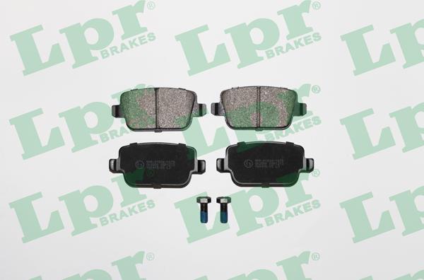 LPR 05P1272 - Тормозные колодки, дисковые, комплект www.autospares.lv