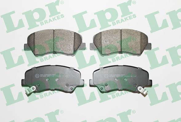 LPR 05P1744 - Тормозные колодки, дисковые, комплект www.autospares.lv