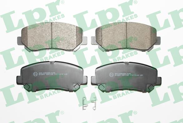 LPR 05P1748 - Brake Pad Set, disc brake www.autospares.lv