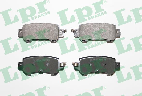 LPR 05P1756 - Brake Pad Set, disc brake www.autospares.lv