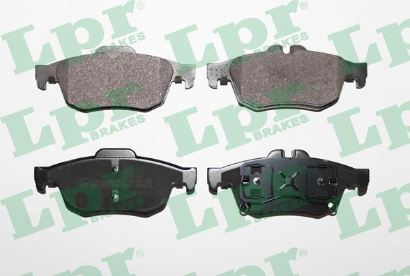 LPR 05P1761 - Тормозные колодки, дисковые, комплект www.autospares.lv