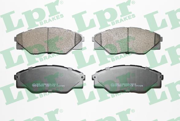 LPR 05P1718 - Brake Pad Set, disc brake www.autospares.lv