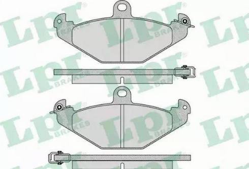 LPR 05P890 - Bremžu uzliku kompl., Disku bremzes www.autospares.lv