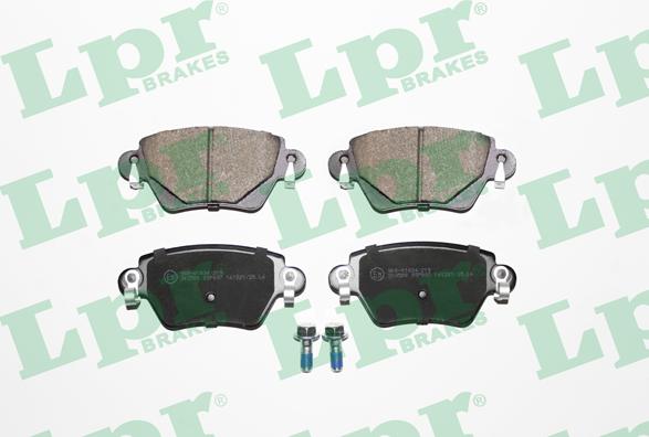 LPR 05P897 - Тормозные колодки, дисковые, комплект www.autospares.lv