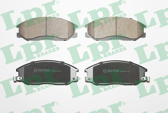 LPR 05P858 - Brake Pad Set, disc brake www.autospares.lv