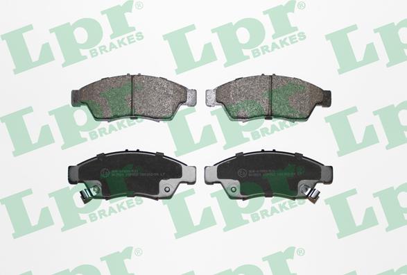 LPR 05P852 - Тормозные колодки, дисковые, комплект www.autospares.lv