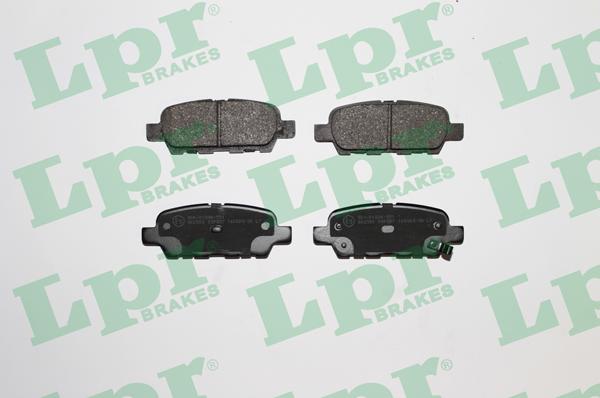 LPR 05P857 - Тормозные колодки, дисковые, комплект www.autospares.lv