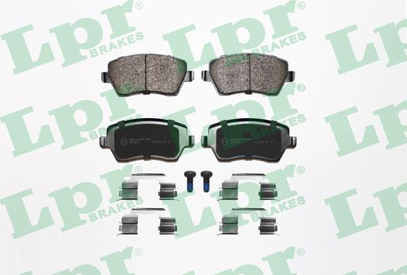 LPR 05P867K - Brake Pad Set, disc brake www.autospares.lv