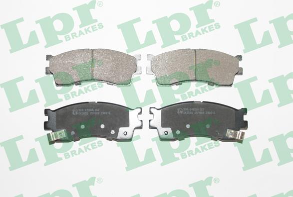 LPR 05P809 - Тормозные колодки, дисковые, комплект www.autospares.lv