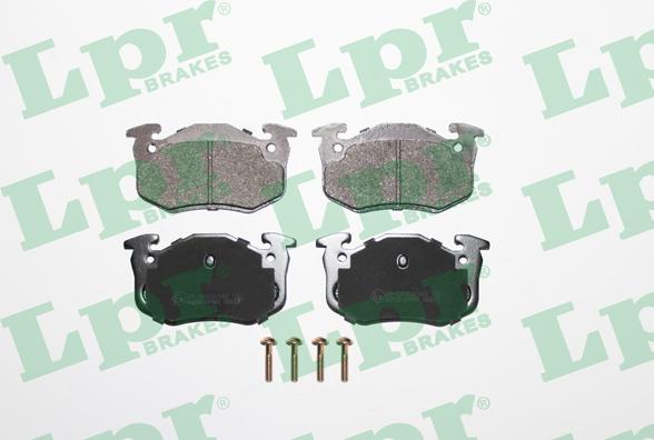 LPR 05P801 - Тормозные колодки, дисковые, комплект www.autospares.lv