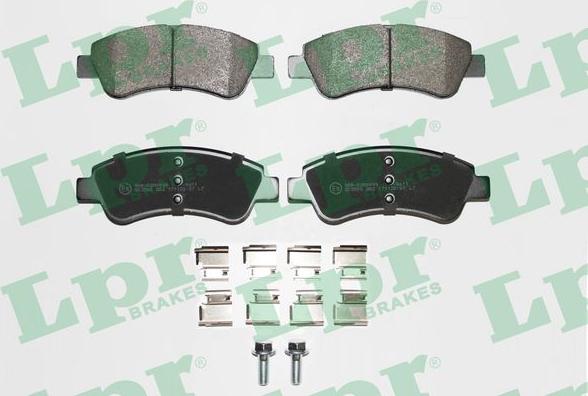 LPR 05P802K - Brake Pad Set, disc brake www.autospares.lv