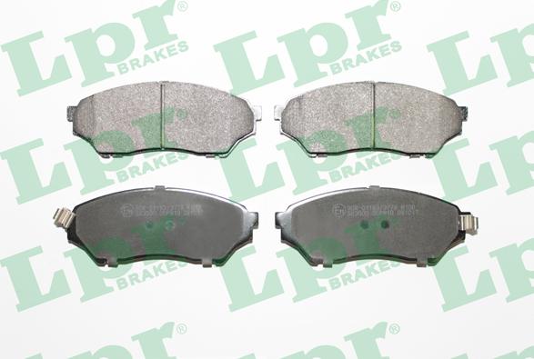 LPR 05P819 - Тормозные колодки, дисковые, комплект www.autospares.lv