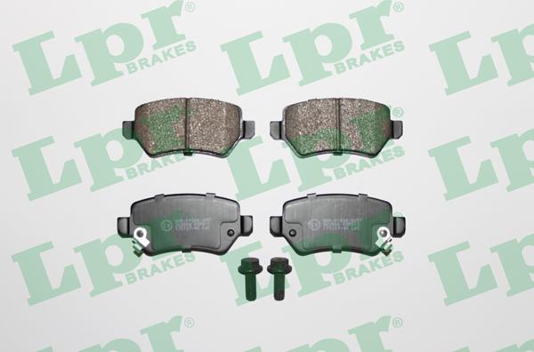 LPR 05P811 - Тормозные колодки, дисковые, комплект www.autospares.lv