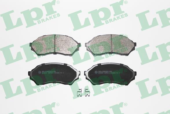 LPR 05P813 - Bremžu uzliku kompl., Disku bremzes www.autospares.lv