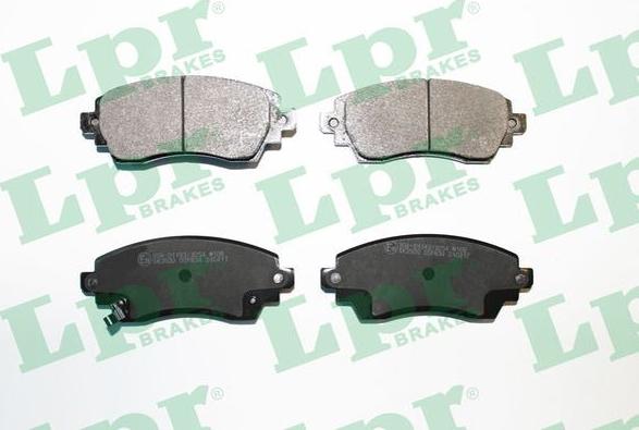 LPR 05P834 - Тормозные колодки, дисковые, комплект www.autospares.lv