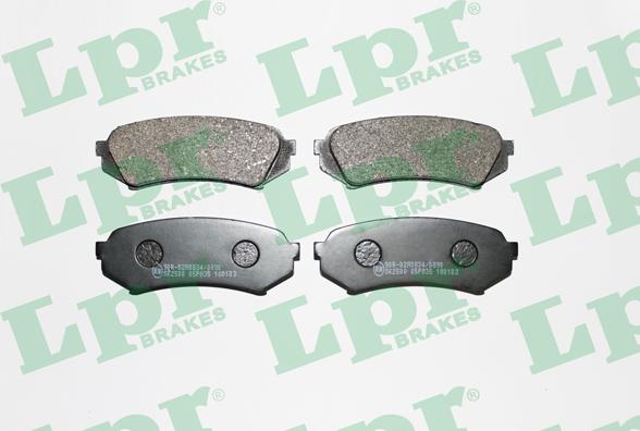 LPR 05P835 - Brake Pad Set, disc brake www.autospares.lv