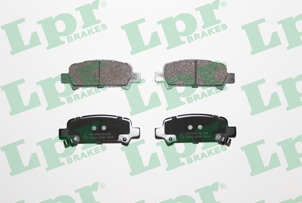 LPR 05P838 - Brake Pad Set, disc brake www.autospares.lv