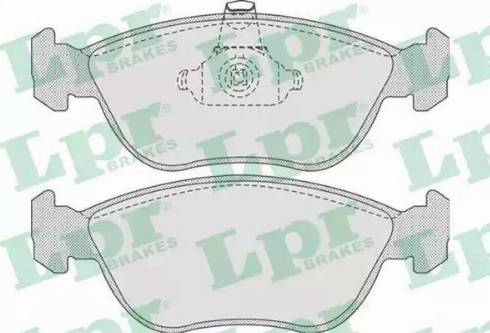 LPR 05P827 - Brake Pad Set, disc brake www.autospares.lv