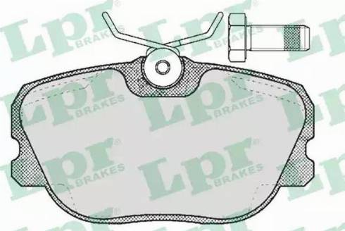 LPR 05P356 - Bremžu uzliku kompl., Disku bremzes www.autospares.lv