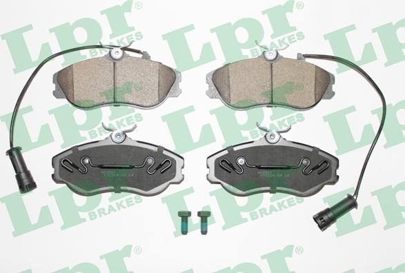 LPR 05P350 - Тормозные колодки, дисковые, комплект www.autospares.lv