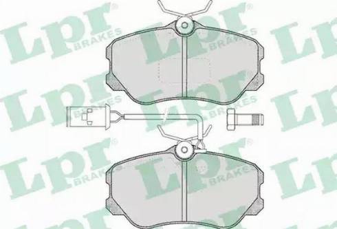 LPR 05P358 - Bremžu uzliku kompl., Disku bremzes www.autospares.lv