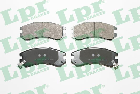 LPR 05P363 - Тормозные колодки, дисковые, комплект www.autospares.lv