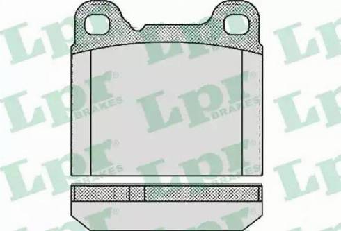 LPR 05P362 - Brake Pad Set, disc brake www.autospares.lv