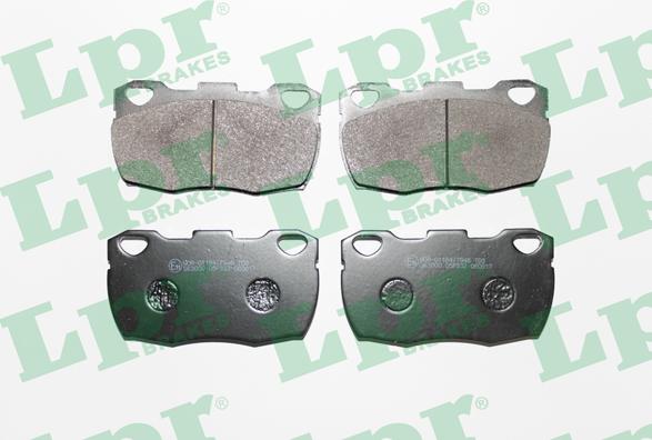 LPR 05P332 - Тормозные колодки, дисковые, комплект www.autospares.lv