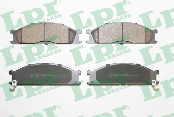 LPR 05P378 - Brake Pad Set, disc brake www.autospares.lv