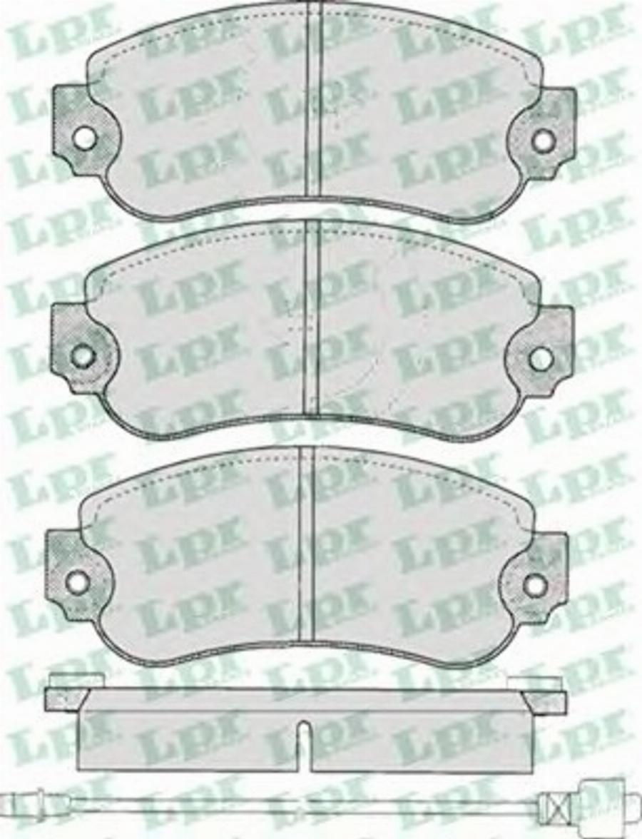 LPR 05P240 - Bremžu uzliku kompl., Disku bremzes www.autospares.lv