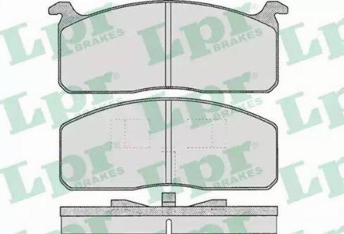 LPR 05P250 - Тормозные колодки, дисковые, комплект www.autospares.lv