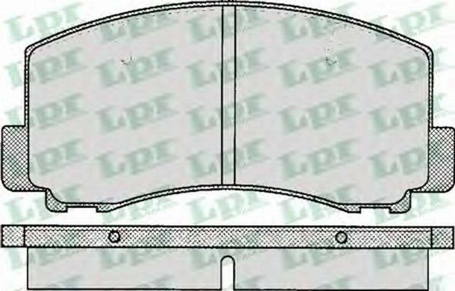 LPR 05P263 - Тормозные колодки, дисковые, комплект www.autospares.lv