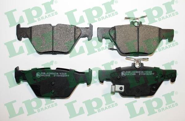 LPR 05P2097 - Bremžu uzliku kompl., Disku bremzes www.autospares.lv