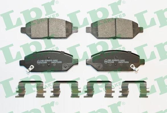 LPR 05P2050K - Тормозные колодки, дисковые, комплект www.autospares.lv