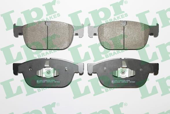 LPR 05P2004 - Brake Pad Set, disc brake www.autospares.lv